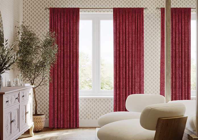 Maurice, Red - Made to Measure Curtains - Image 3